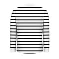 thumbnail image 6 of Ounisa Women Fall V Neck Sweater Color Block Long Sleeve Shirt Casual Loose Striped Pullover Sweaters, 6 of 6