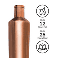 thumbnail image 4 of Corkcicle 25 oz Classic Canteen, Stainless Steel, Triple Insulated, Water Bottle, Copper, Screw off Top, 4 of 8