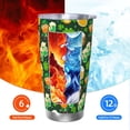 thumbnail image 6 of Lsque St Patrick's Day10 Pattern 20oz Car Cup with Lid and Straw, Insulated Coffee Cup with Straw Topper, Spill Proof Travel Coffee Mug, Stainless Steel Tumble-Straw Two-piece Set, 6 of 8