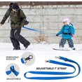 thumbnail image 3 of Arnés de entrenamiento de esquí y snowboard para niños Arnés de esquí para niños pequeños con correa extraíble y asa de fácil elevación azul, 3 of 5