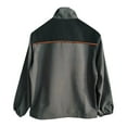 thumbnail image 6 of lcziwo Work Jacket Mens Zip up Long Sleeve Cargo Coats with Multi Pockets Big and Tall Workwear Uniform for Welding, Dark Gray, XXXL, 6 of 7
