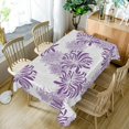 thumbnail image 4 of 60x108inches Floral Rectangle Tablecloth Blue Pink Flowers Blossom Printed Table Cloth Waterproof and Washable Fabric Table Cover for Kitchen Dining Room Living Room Patio Home Decors, 4 of 5