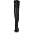 thumbnail image 2 of BLISSFUL STEP Women's Round Toe Block Heel Over Knee High Boots Black 7, 2 of 7