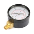 thumbnail image 2 of Pressure Gauge Manometer with Metal Case Easy Installation Dual Scale Dial for Water Air Oil NPT 1/8" Thread Connection, 2 of 7