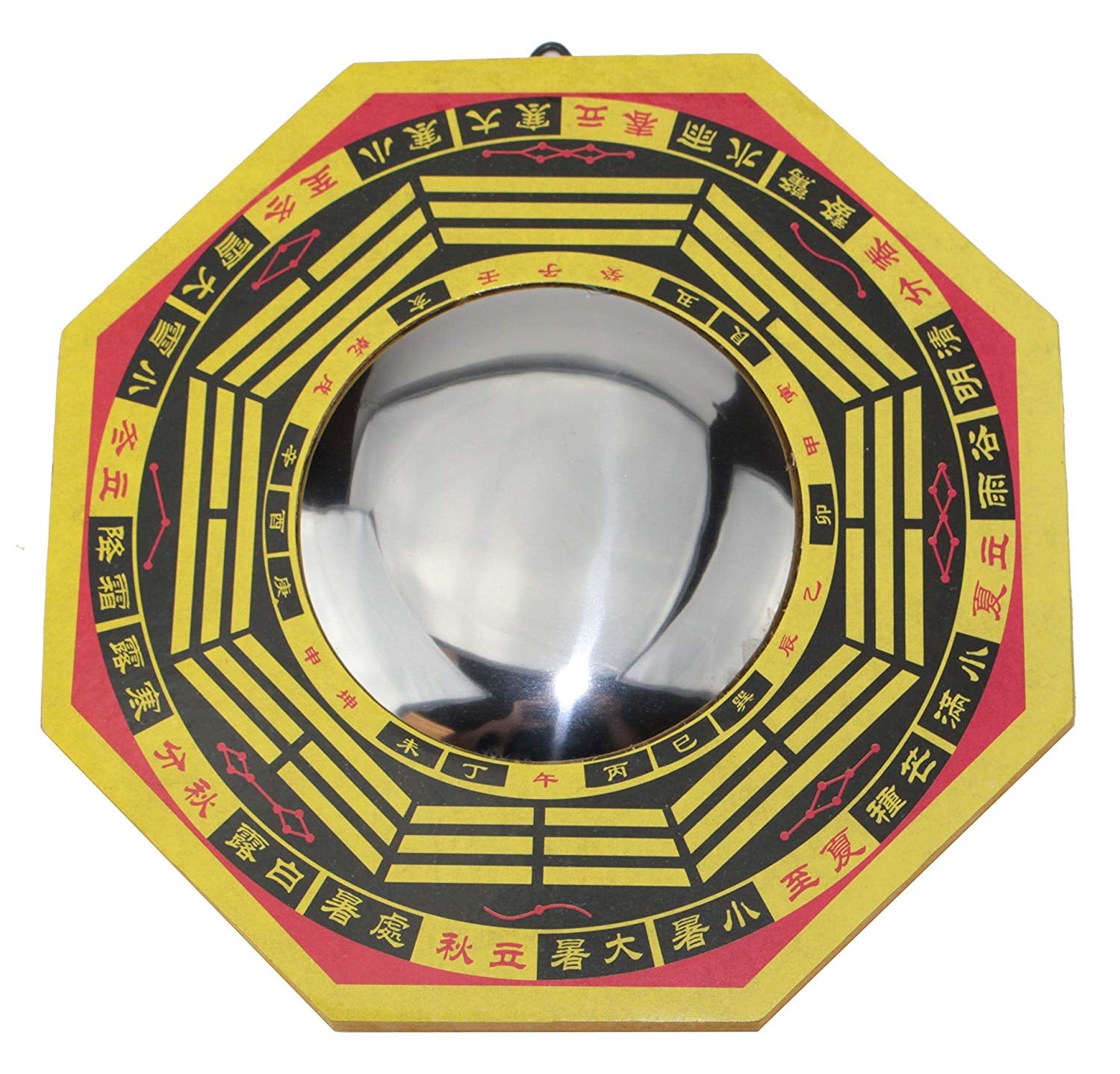 4" Inch Chinese Dent Convex Bagua Mirror Blessing House Protection Feng Shui  ^F 