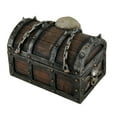 thumbnail image 2 of Treasure Chest of Terror Spiked Skull & Chains Pirate's Chest Trinket Box 6 In. Halloween, 2 of 3
