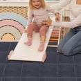 thumbnail image 2 of Raindrops Durable Dark Grey Polyester Padded Floor Tiles for Home Use NonSlip Comfortable 10pcs Set, 2 of 5