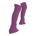 thumbnail image 2 of yotijay Ice Skating Leg Warmers Accessories with Rhinestone for Dance Workout Sports Light Purple, 2 of 8