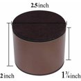thumbnail image 3 of Carbon Steel Furniture Riser - Carbon Steel Bed and Furniture Risers - 5cm Height - Round Brown Color, 3 of 5