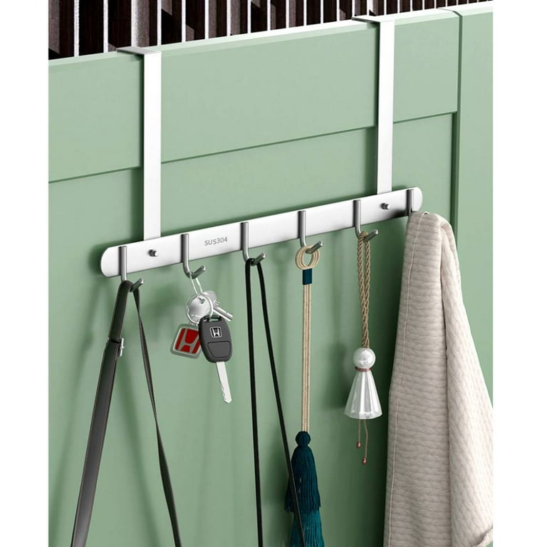 Over The Door Hook Punch free Coat Rack For Hanging Clothes - Temu