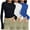 Blue, variant on Aloohaidyvio 3 Pack Women's Casual Basic Long Sleeve Top Slim Fit Crew Neck Tight Tee Shirts