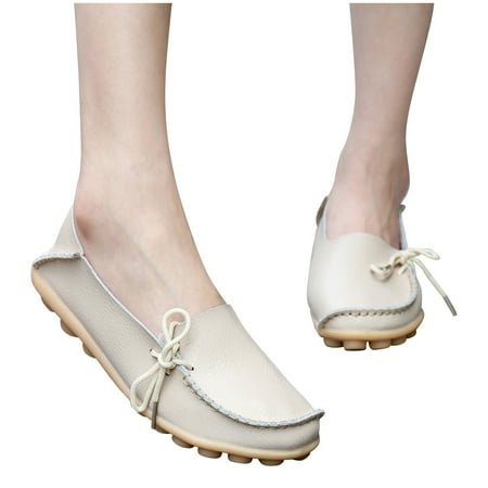 

New Women Leather Shoes Loafers Soft Leisure Flats Female Casual Shoes