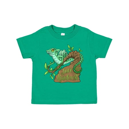 

Inktastic Save the Rainforest with Basilisk Lizard on a Tree Boys or Girls Toddler T-Shirt