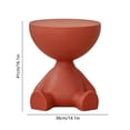 thumbnail image 3 of Table de Nuit Moderne Rouge avec Rangement à Dessus Relevable, Table d'Appoint Ronde pour Chambre, Salon, Balcon, Bureau, Table d'Accent avec Compartiment Caché, Déco Maison Multifonctionnelle, 3 of 7