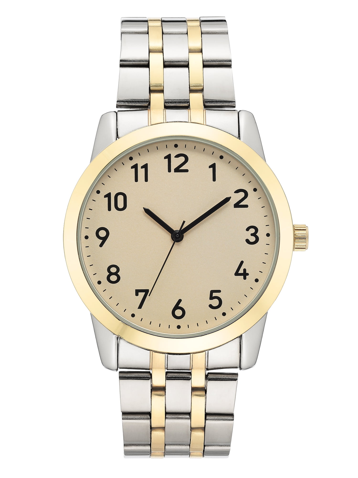 George Men's Casual Watch with Champagne Dial and Two Tone Bracelet