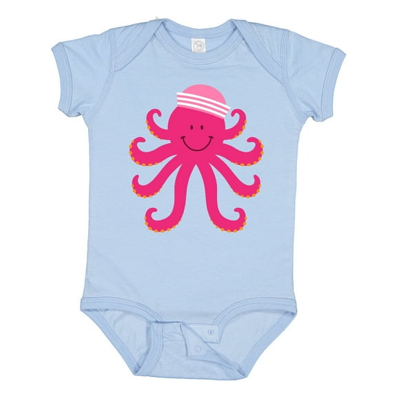 Inktastic Octopus Ocean Sea Creature Girls Girls Baby Bodysuit