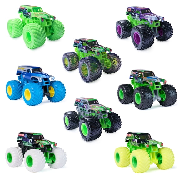 Monster Jam, Grave Digger Monster Truck 1:64 Scale Die-Cast Toy Vehicle (1 Car; Styles May Vary, Items May Not be Pictured)
