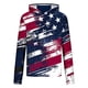 thumbnail image 4 of Ceisia Distressed Flag Print Hooded Top Men's Slim Fit Long Sleeve UV Protective Face Mask Shirt Black XXXL Gifts, 4 of 5