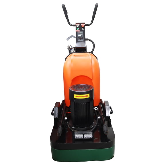 12 Grinding Head Wet and Dry Ground Sander Hand-Push Concrete Floor Grinder Cement Ground Polisher 220V with 40L Water Tank