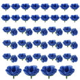 thumbnail image 2 of 50 artificial roses, 3 cm tall, wedding decoration, navy blue, 2 of 5