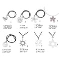 thumbnail image 3 of Osdhezcn Korean Fashion Black Rope Necklace Women Adjustable Elegant Metal Heart Flower, 3 of 9