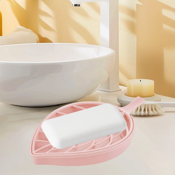 Kugisaki Silicone Soap Dish for Bar Soap Holder for Shower Bathroom Self Draining Waterfall Drying Tray