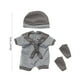 thumbnail image 3 of Conjunto de vestido navideño para muñecas Reborn de 30 cm | Disfraz de algodón rojo, gris y rosa | Juguete de regalo para niñas a partir de 3 años, 3 of 6