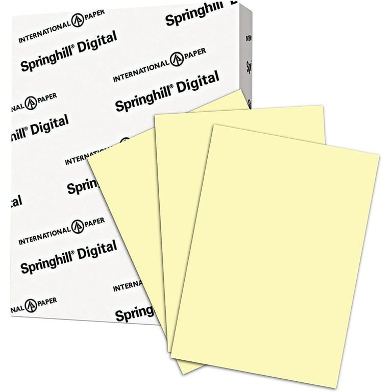 Springhill Yellow Colored Cardstock Paper, 110lb Index, 199 gsm, 11x17 card  stock, 1 Ream / 250 Sheets - Heavy Cardstock with Smooth Finish (035320R) 