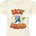 thumbnail image 3 of Disney - Hot Head Donald Duck - Juniors Fitted Graphic T-Shirt, 3 of 5