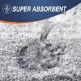 thumbnail image 4 of Buganda Microfiber Bathroom Rugs, 20"x47" Light Grey Luxury Extra Soft and Absorbent Bath Mat, Non-Slip Plush Bath Carpet, 4 of 7