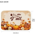 thumbnail image 3 of Autumn Bath Mat for Bathroom Fall Thanksgiving Orange Graves Bathroom Rug No Silp,Cover Floor Rug Floor Mat 16x24 lnches Bathroom Decoration, 3 of 6