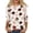WhiteA, variant on S-5xl Fall Shirts Women 3/4 Sleeve Maple Leaf Printed Thanksgiving Shirt Crew Neck Casual Loose Fit Outdoor Work Sports Party Autumn Tunics Tops for Women