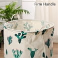 thumbnail image 3 of Laundry Hamper Large Green Catcus Laundry Bucket For Storage Bin, Kids Room, Home Organizer, Nursery, 3 of 5