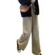 thumbnail image 1 of Qarigey Pantalones Mujer Pantalón Largo Pierna Ancha Pantalón Casual Mujer Cintura Alta Prendas para la parte inferior del cuerpo Albaricoque L, 1 of 7