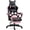 Black&Pink, variant on Blue Gaming Chair with Cat Ears & Cute Paw Lumbar Pillow, Ergonomic Racing Style Computer Chair with Footrest, Reclining High Back PU Leather Video Gamer Chairs for Girls & Adults