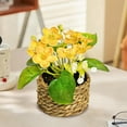 thumbnail image 6 of OCCOA Small Fake Plants Mini Artificial Faux Plants Indoor with Flowers Spring Decorations for Home Room Farmhouse Desk House Bathroom Decor,Yellow, 6 of 8