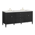 thumbnail image 7 of James Martin Vanities 485-V72-CBO-3LDL Myrrin 72" Double Basin Wood Vanity Set - Carbon, 7 of 7