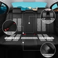thumbnail image 5 of AOMSAZTO Car Seat Covers Fit for Kia Sportage 2009-2025 Full Set Leather Seat Cushion Waterproof Automotive Seat Protectors(5 Seats,Black&Grey), 5 of 7
