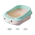 thumbnail image 2 of FL Kitten Potty Toilet, Open Top Kittens Litter Pan Kitten Litter Pan, Cat Toilet Cat Box, 2 of 7