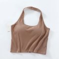 thumbnail image 2 of cfhntfmh Going out Top for Women Fashion Sleeveless Backless Scroop Neck Slim Stretchy Ribbed Knit Camisole Crop Tops S-Xl, 2 of 6