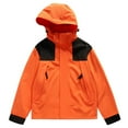 thumbnail image 1 of Timegard Jackets for Women Plus Size Hoodies Color Block Windbreaker Coat Active Hiking Outdoor Fall Winter, 1 of 2