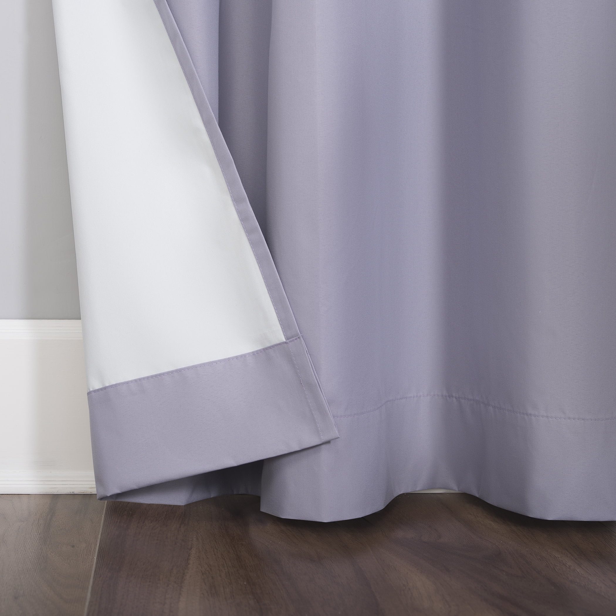 Sun Zero Harper Bright Vibes 100% Blackout Grommet Curtain Panel, 40"X96", Lavender, 40"X96", Lavender