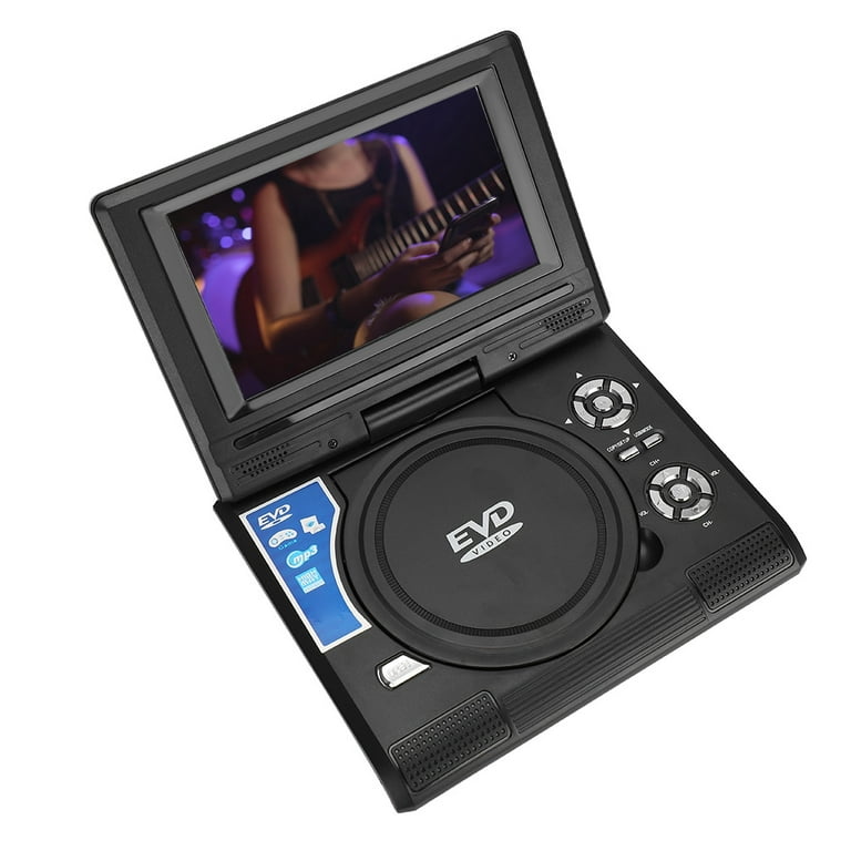 7inch Portable DVD DVD-RW CD CD-R/RW EVD VCD Player with