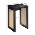thumbnail image 7 of Convenience Concepts Northfield Weave End Table, Black/Beige Barley, 7 of 7