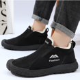 thumbnail image 5 of Willtoo Mens Snow Shoes Winter Fleece Lined Slip On Anti-Slip Walking Shoes Rugged Sole Thermal Ankle Boots Soft Faux Fur Lined Outdoor Casual Sneakers, 5 of 5