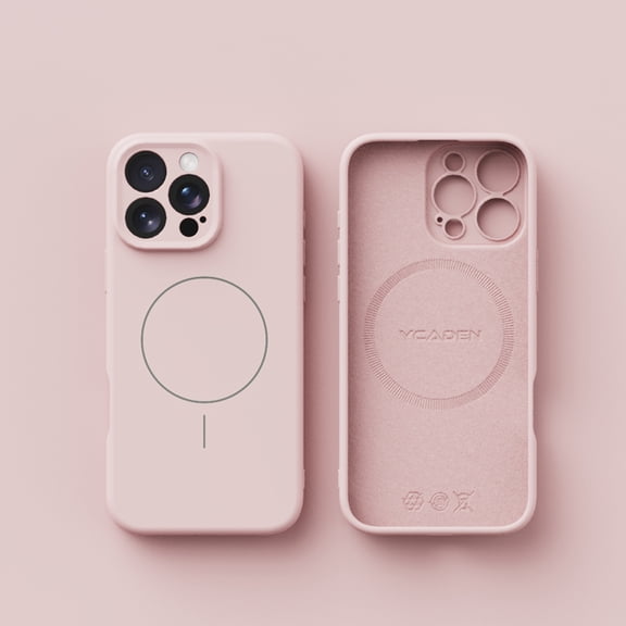for iPhone 14 Pro Magnetic Case, Compatible with Mag-Safe, Military Grade Drop Protection and Raised Camera Protection, Slim Shockproof Anti-Scratch Phone Cover for iPhone 14 Pro, Pink