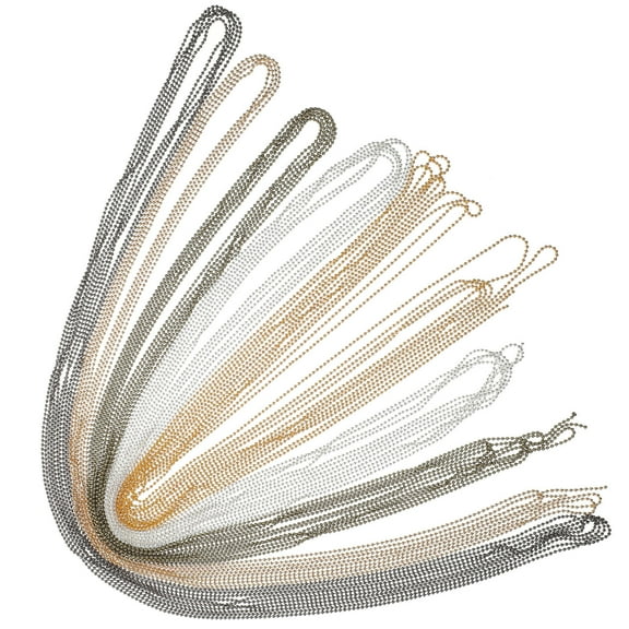 Luxshiny 5Pack Chains Necklace Assorted Color Copper for Jewelry Making Projects