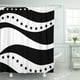 thumbnail image 1 of Cortina de ducha negra ABPHQTO con patrón de rayas y estrellas patrióticas americanas 152x180 cm, 1 of 2