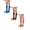 Blue 1Pair & Orange 1Pair & Brown 1Pair, variant on XEGLSBU Boys Girls Socks Unisex Solid Color Knee High Socks Casual School Stockings for Kids 6 Pairs Size 1-12 Years