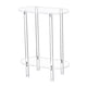 thumbnail image 1 of Mesa auxiliar de acrílico transparente, mesita de noche rectangular, mesa auxiliar transparente de 2 niveles, mesita de noche para apartamento y baño, 1 of 8